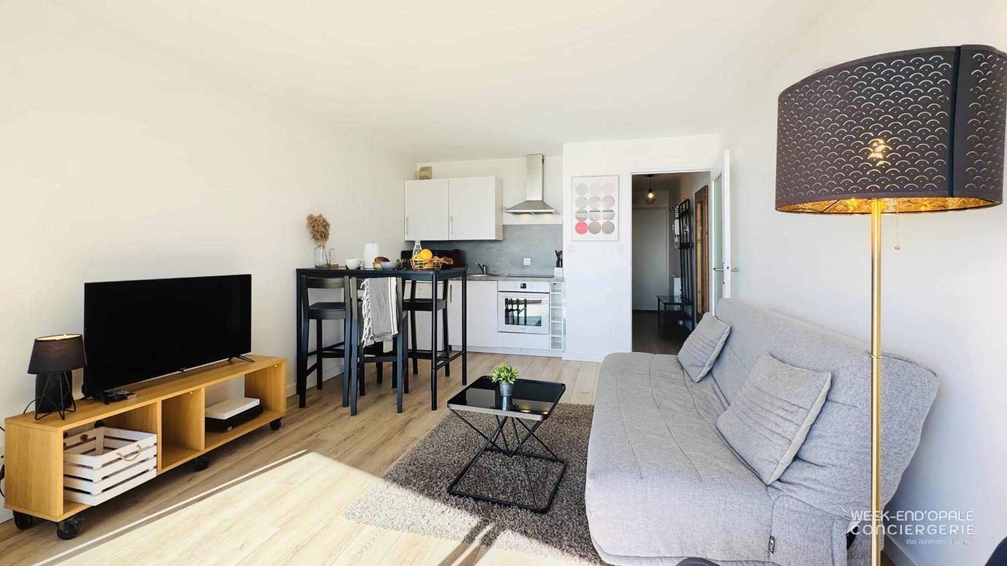 Appartement Vue Mer Au Pied De La Plage De Merlimont Exterior foto