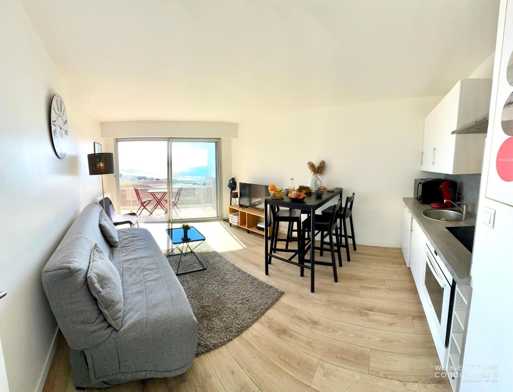 Appartement Vue Mer Au Pied De La Plage De Merlimont Exterior foto
