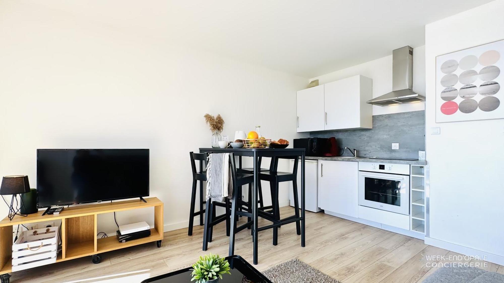 Appartement Vue Mer Au Pied De La Plage De Merlimont Exterior foto