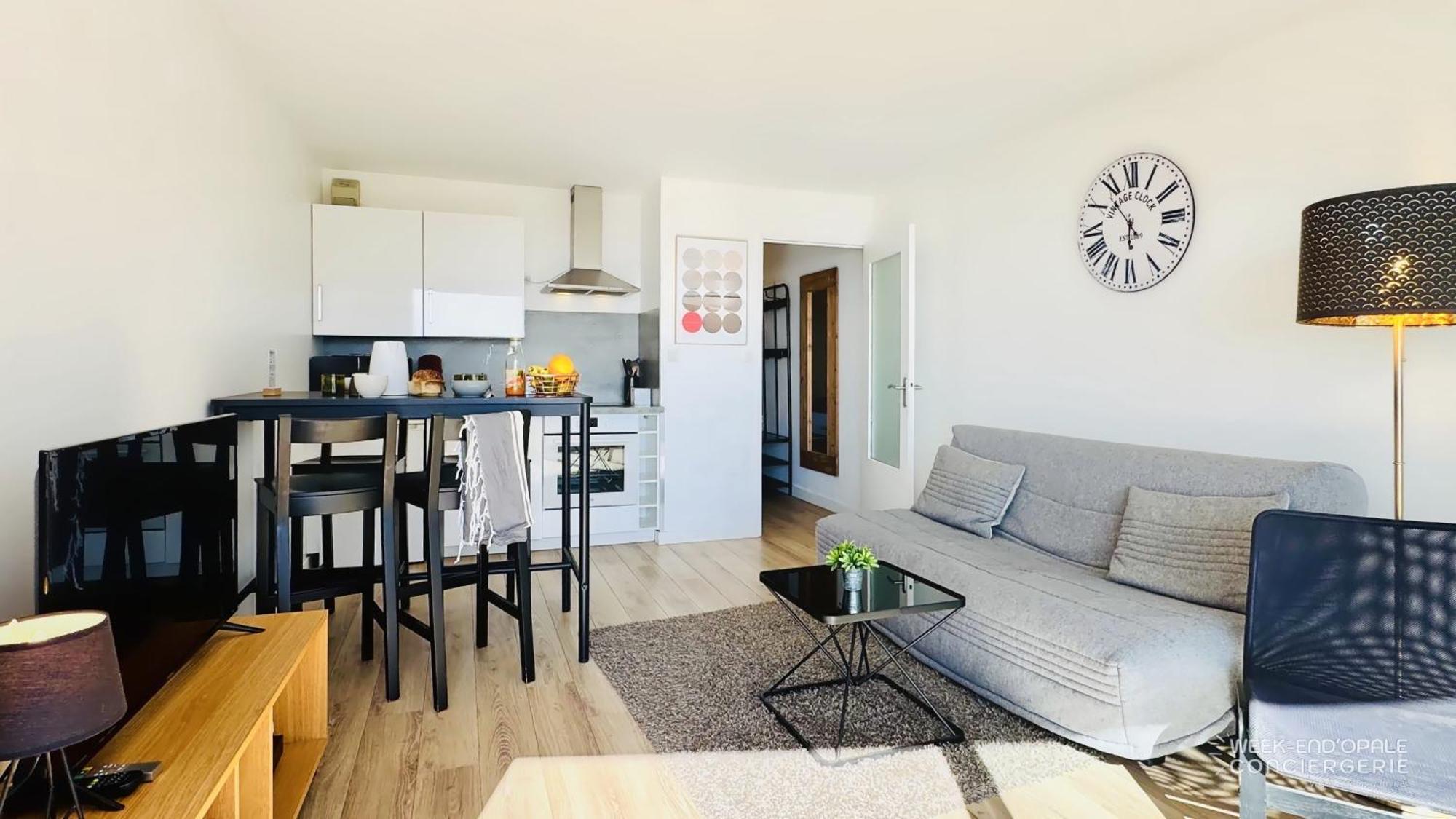 Appartement Vue Mer Au Pied De La Plage De Merlimont Exterior foto